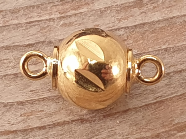 magnetic clasp 8mm gold plated