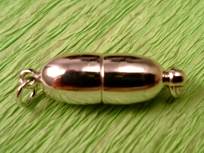 magnetic clasp 7*22mm rhodium plated