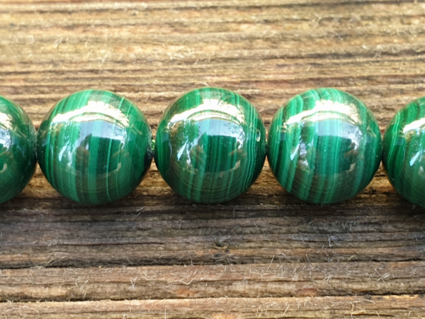 malachite necklace 12mm