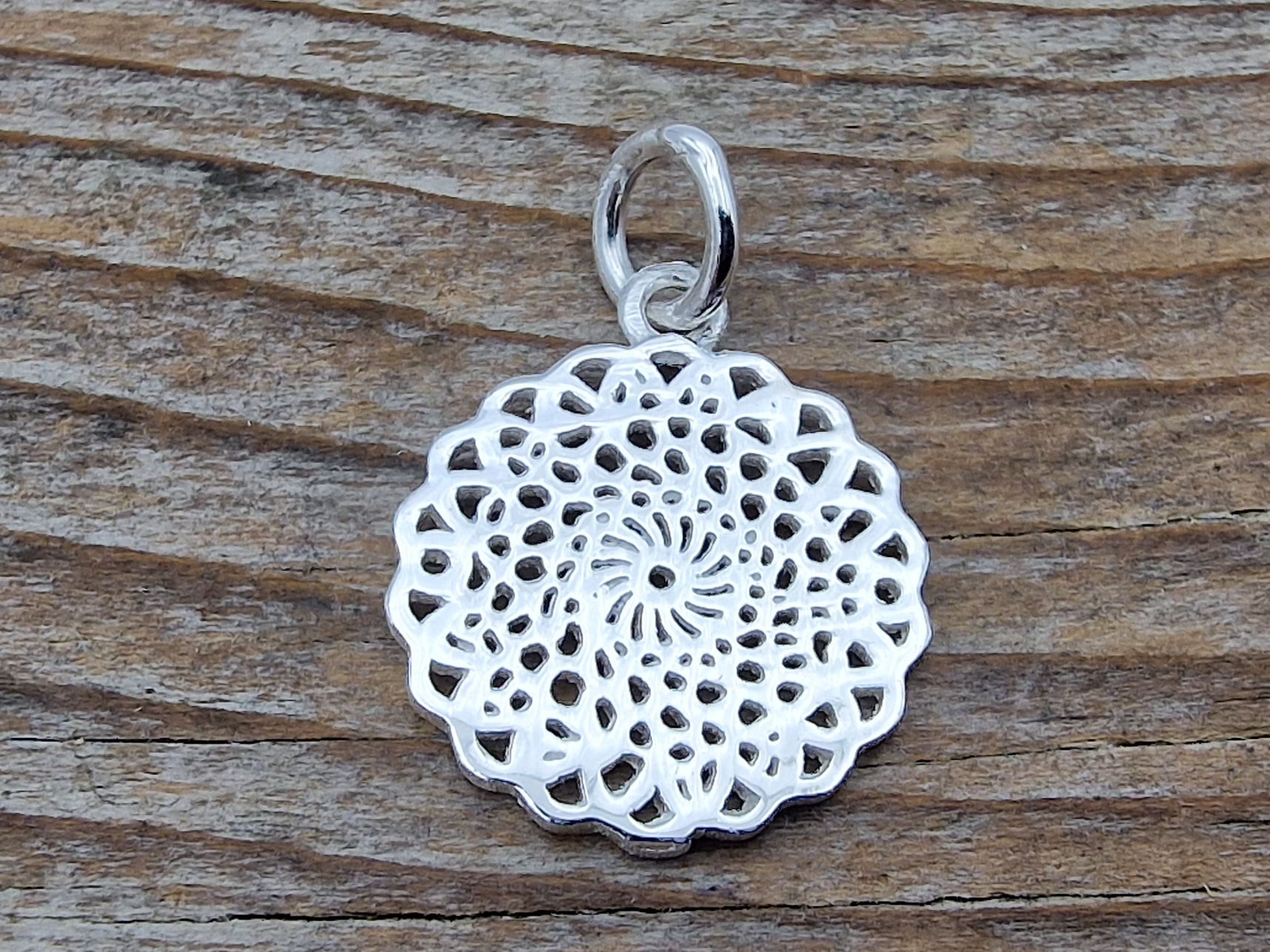 charm 15mm, silver