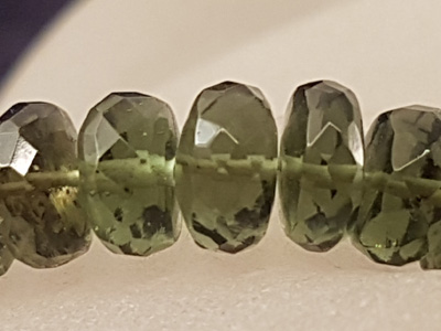 moldavite necklace 5mm/45(48)cm