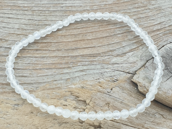 moonstone 3mm bracelet faceted