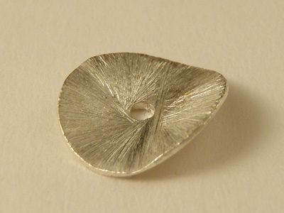 finding, disc Wave 14mm, "german silver"