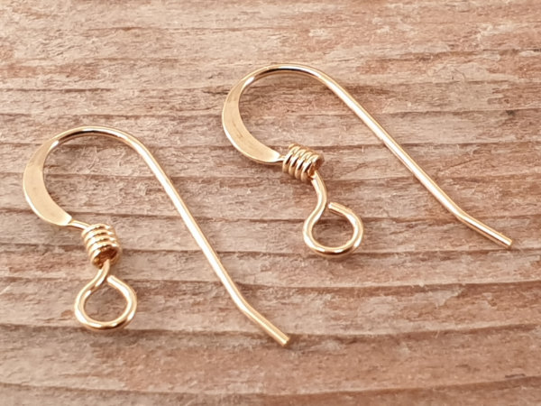 2 pcs earhook 13mm, goldfilled