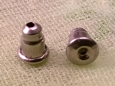 Ohrstecker Verschluss (2 Stk), Edelstahl