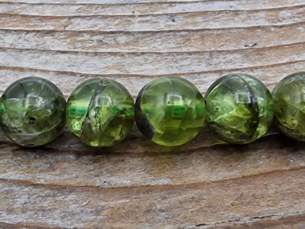 olivine (peridot) necklace 8mm
