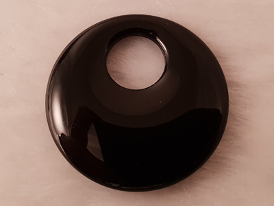 black agate gogo donut 30mm