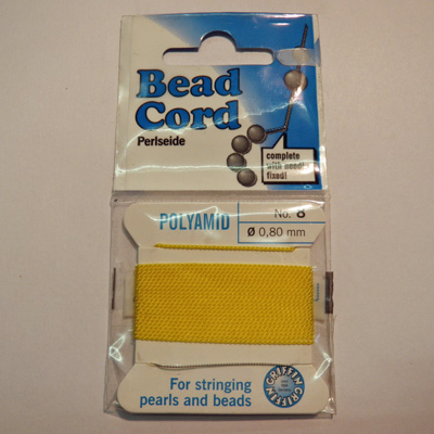 Bead cord light yellow no.12 (d=0.98mm)