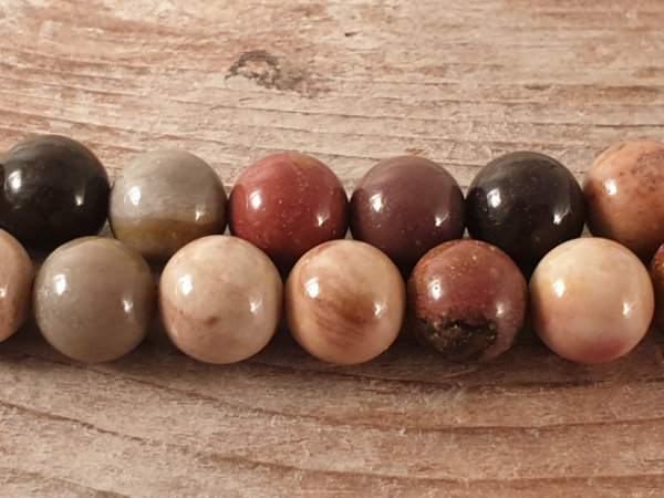 Polychromer Jaspis Kette 8mm
