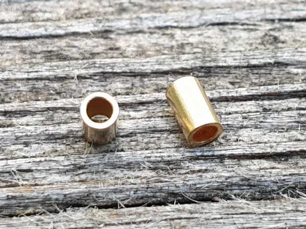 crimp tube 2x3mm, goldfilled, 2 pcs