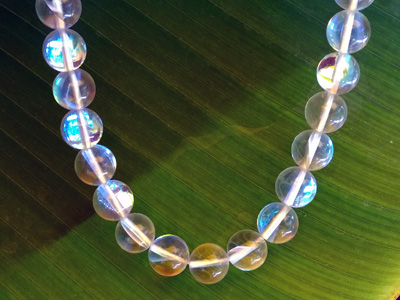 rainbow chrystal necklace 10mm