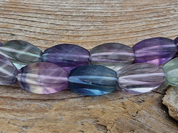 fluorite necklace 8x16mm