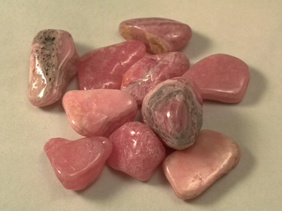 rhodochrosite tumbled stone (10 pcs.)