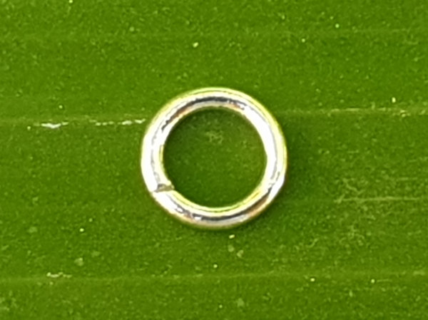 ring 4mm, closed, silver