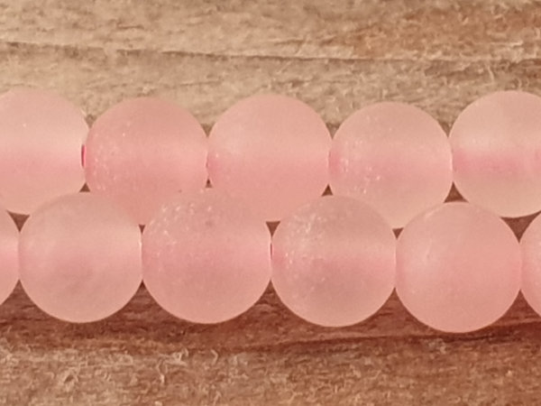 rosequartz necklace mat 4mm