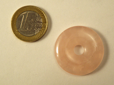 Rosenquarzdonut 30mm