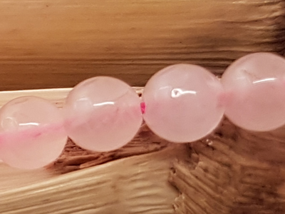 rosequartz necklace 6mm