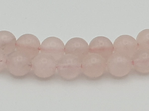 rosequartz necklace 6mm