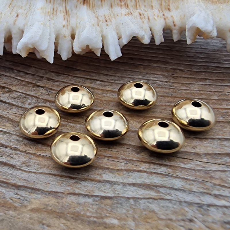 Zwischenteil, Scheibe 8x5mm Goldfilled