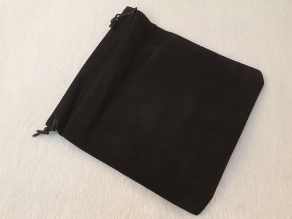 jewelry bag velor black 17x15cm