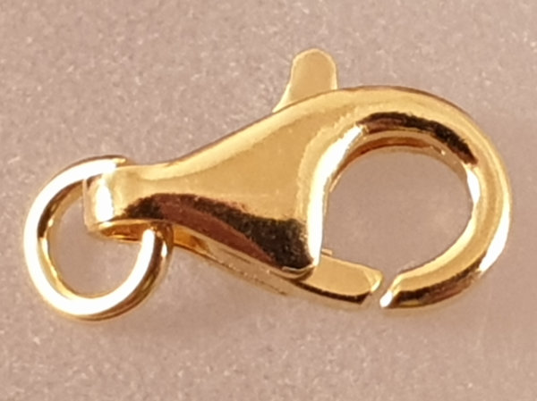 clasp 13mm silver goldplated
