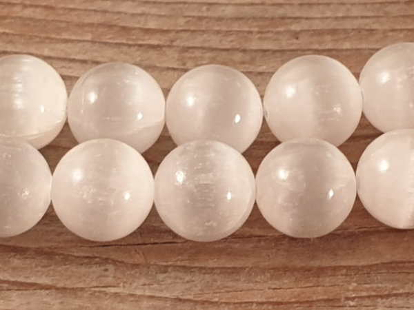 selenite necklace 10mm