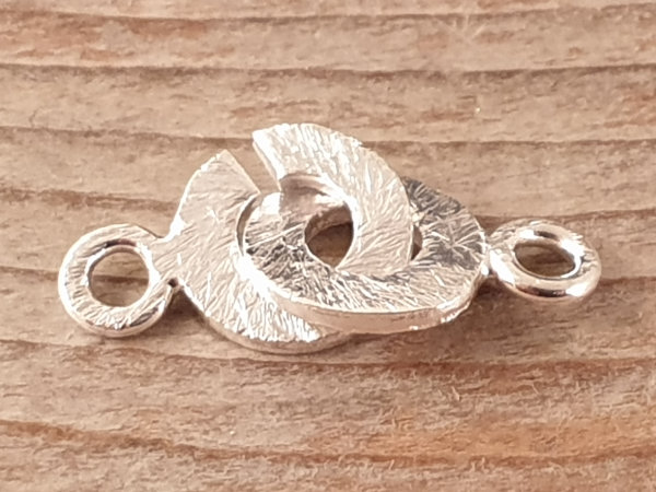 clasp 8x19mm silver