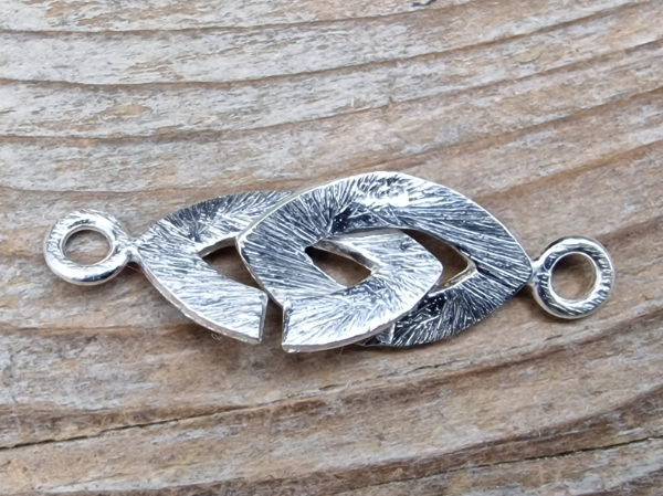 clasp 10x35mm silver