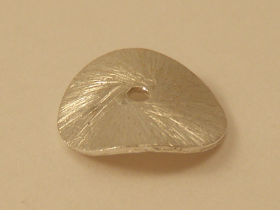 Zwischenteil, Scheibe Wave 10mm, Silber
