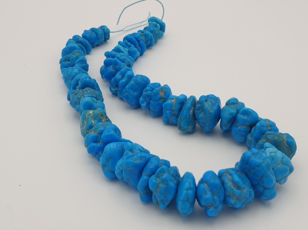 turquoise necklace 10-20mm, sleeping beauty