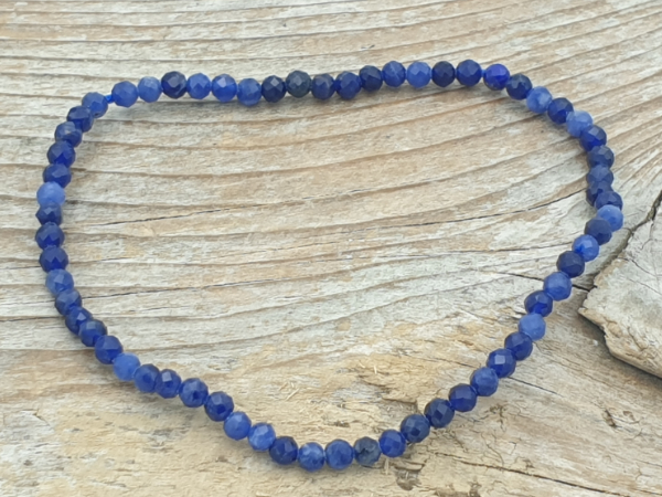 sodalite 3mm bracelet faceted