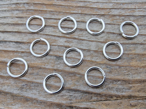 jumpring 6mm (10 pcs), stainless steel silver