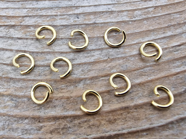jumpring 5mm (10 pcs), stainless steel gold