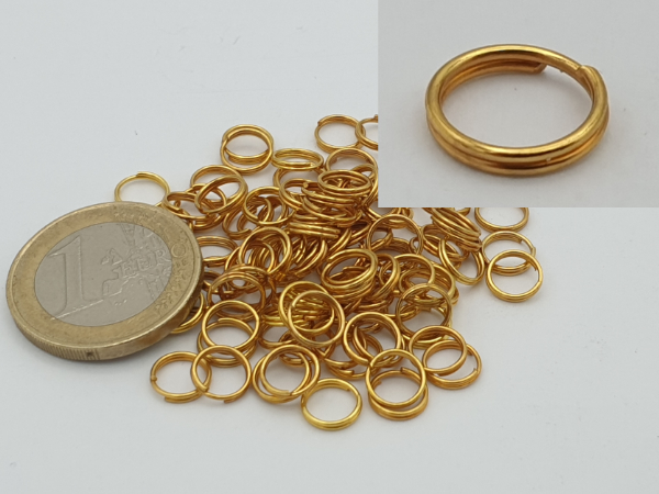 ring 7mm (100 pcs), gold plated