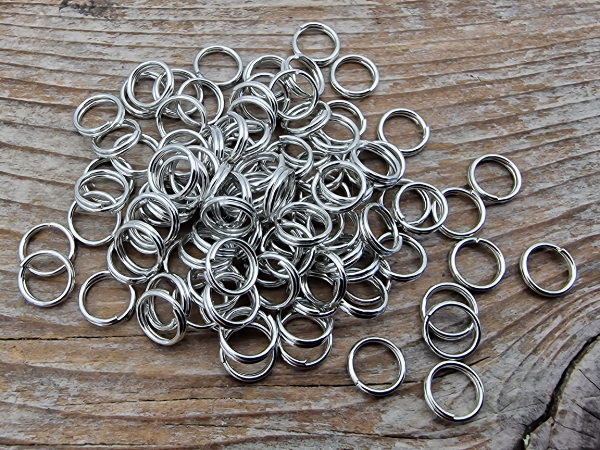 Spiralring 6mm (100 Stk), rhodiumfarben