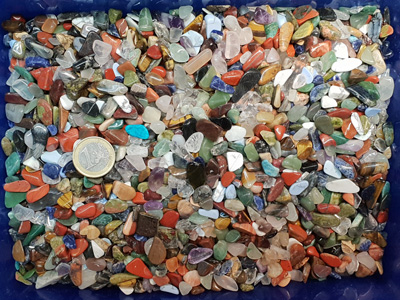 1 kg tumbled stones XS mixed (appr.800-1200 pcs)