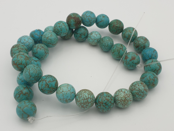 turquoiseimitation necklace (howlithe) 12mm