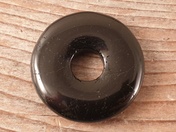 schwarzer Turmalin - Schrl - Donut 30mm