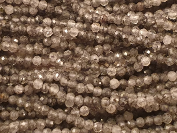 tourmalinequartz necklace faceted 2mm