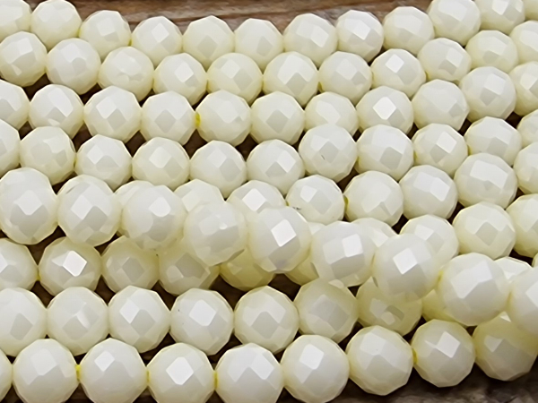 zirconia necklace faceted 3mm