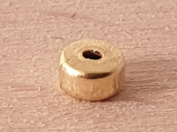 finding, 3x2mm, silver gold plated