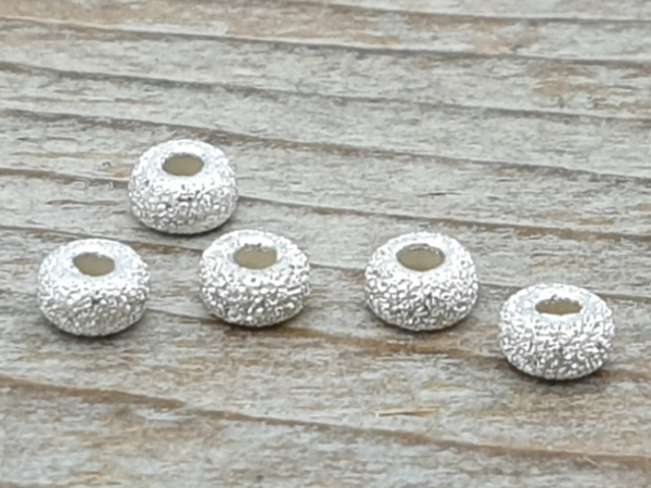 Zwischenteil, Scheibchen Stardust 3mm, Silber