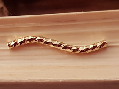 finding 1.5x20mm, brass goldcolor plated