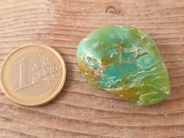 blue opal tumbled stone
