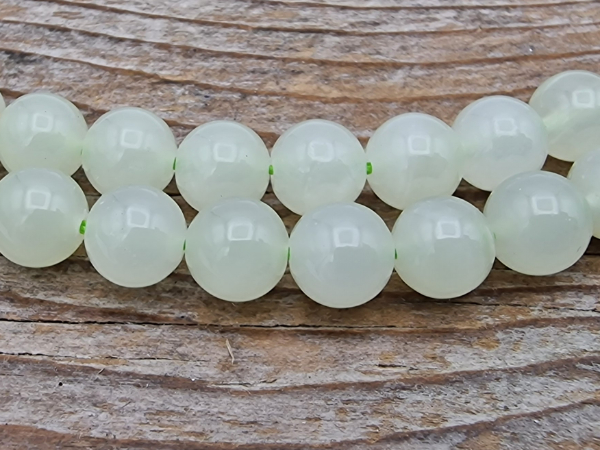 green calcite necklace 6mm