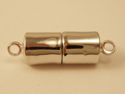 Magnetschliesse 7x21mm rhodiniert, geschlossen