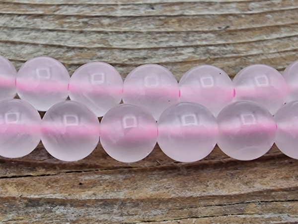 pink calcite necklace 6mm