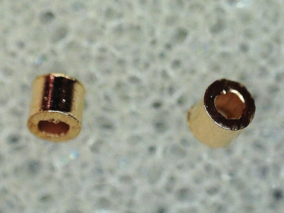Quetschrhrchen 1x1mm Goldfilled, 2 Stk