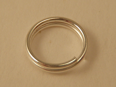 ring 8mm (10 pcs), silver plated