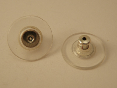 Ohrstecker Verschluss 12mm (10 Stk), Kunststoff